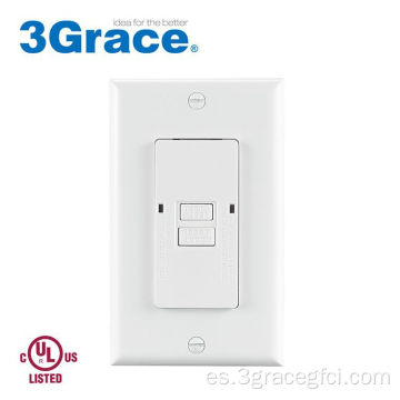 RECeptacle de la cara en blanco GFCI